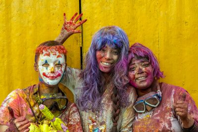 portret Holi festival Kathmandu