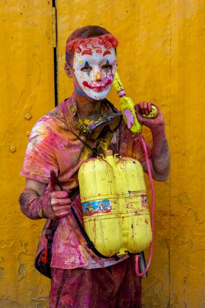 portret Holi festival Kathmandu