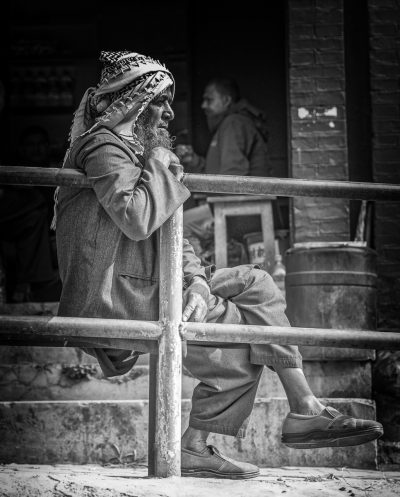 Straatfotografie Kathmandu in zwart-wit